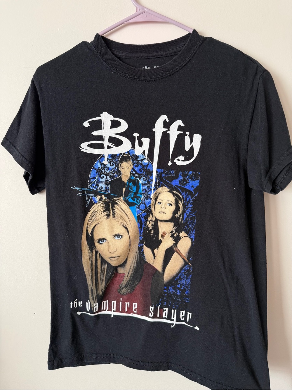 Buffy The Vampire Slayer Black Graphic Tee - Official TV Band Shirt